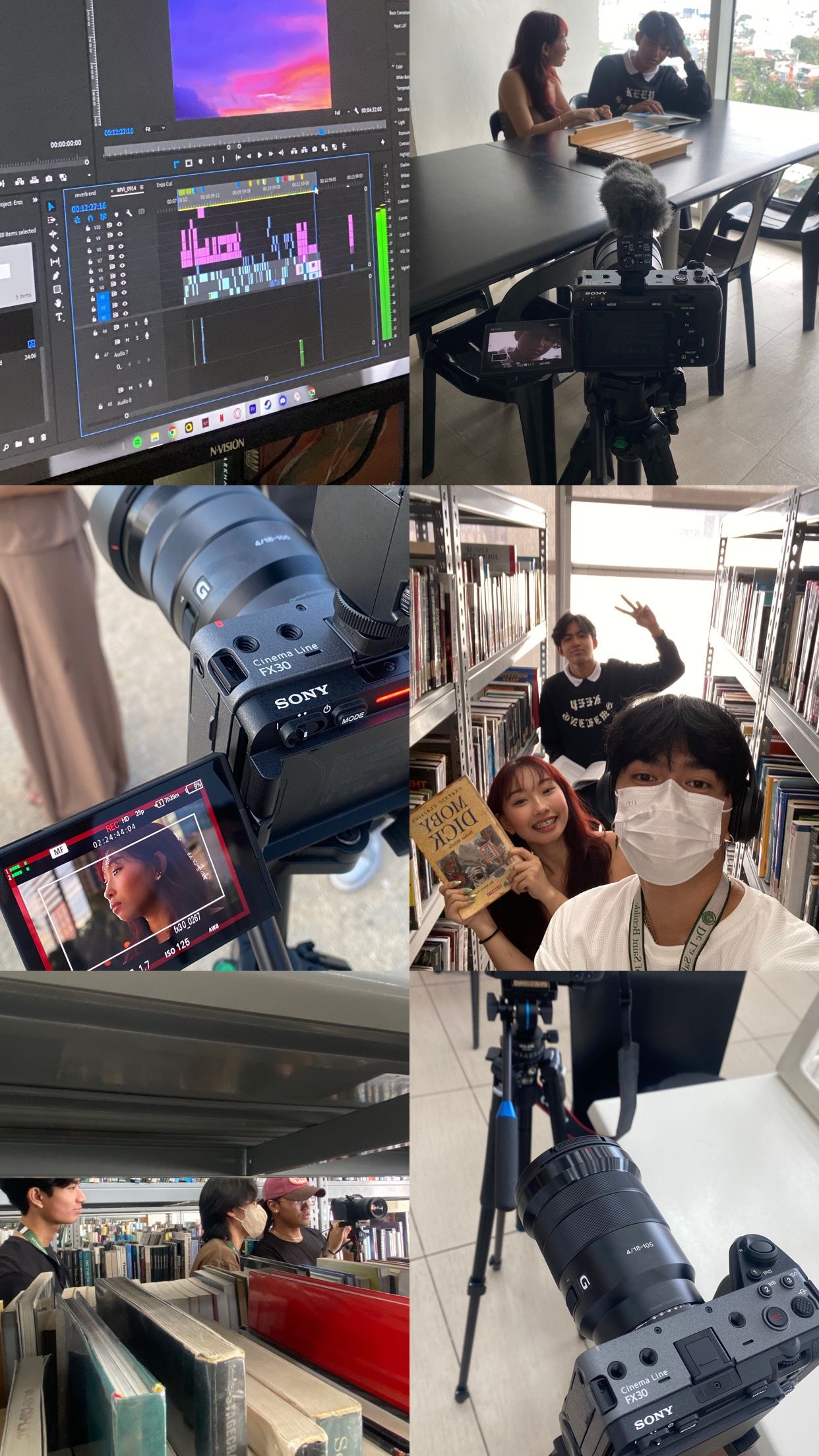 Editing, camera operation, and production work behind the final screen-ready delivery